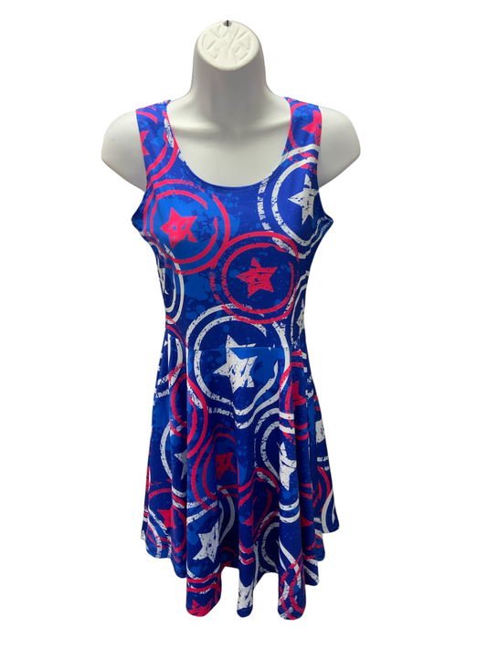 New CowCow Women's Dress Star Blue M
