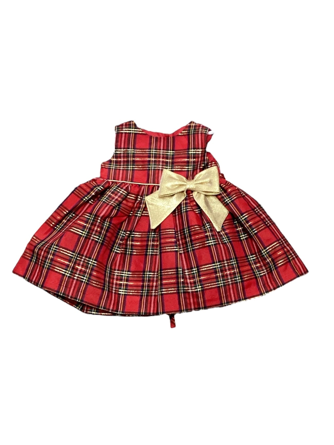 Petite Frais Girls Red Plaid Dress 6M