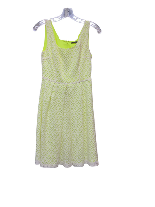 Tahari Womens Neon Lime/beige S