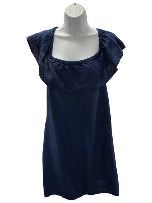Tommy Bahama Women's Linen Dress Navy M