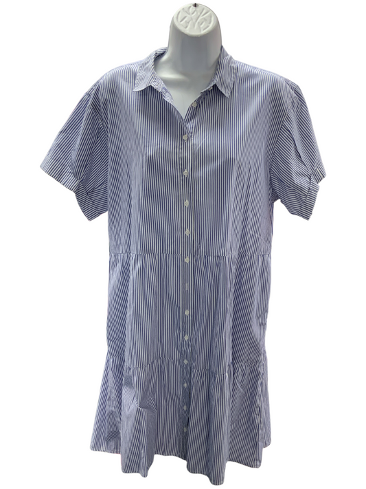 Nation LTD Women's Stripe Dress Blue M