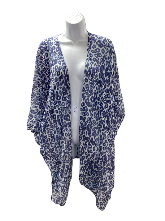 Calme Women's Coverup Royal Cheetah L/XL