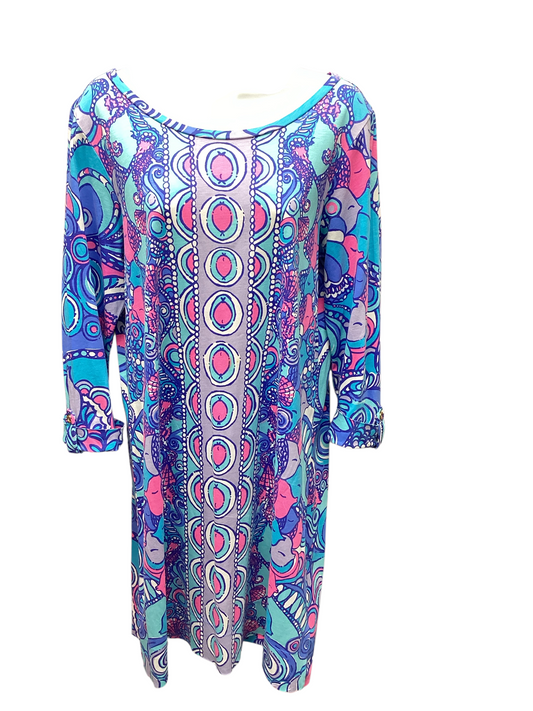Lilly Pulitzer Women's 3/4 Knit Dress Sea L
