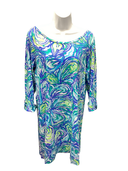Lilly Pulitzer Women's 3/4 Knit Dress Oyster L