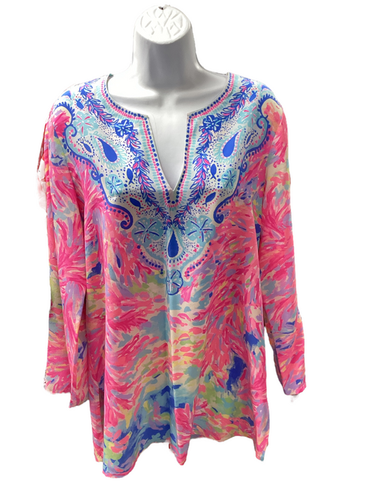 Lilly Pulitzer Women's Silk Tunic Pink
