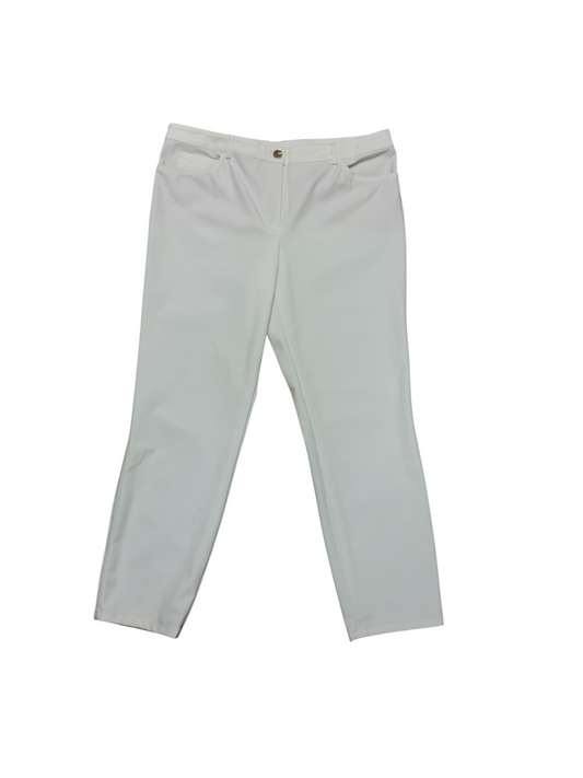 Escada Women's 5 Pkt Pant White 44/14=L