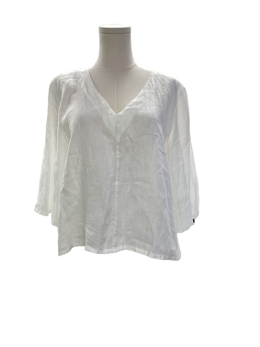 Bryn Walker Women's Linen Blouse White XXS