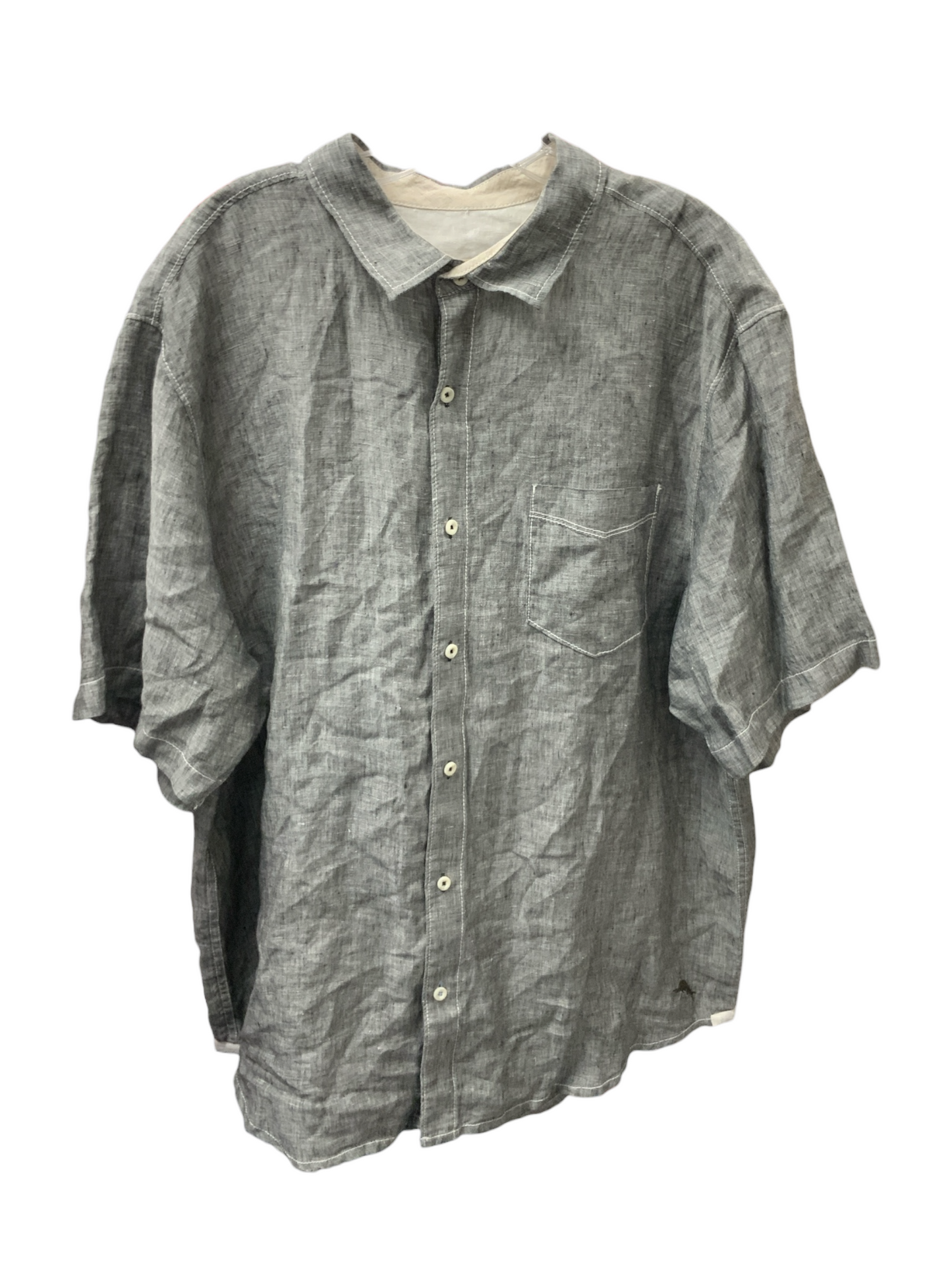 Tommy Bahama Men's Linen Shirt Black XL