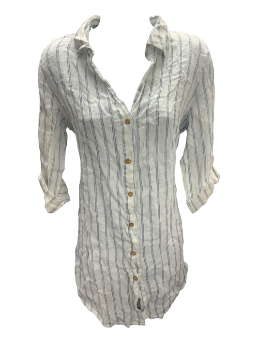 NWT Rosemarine Women's Linen Tunic Stripe M