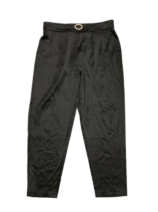 Women’s Satin Crop Pant Black XL