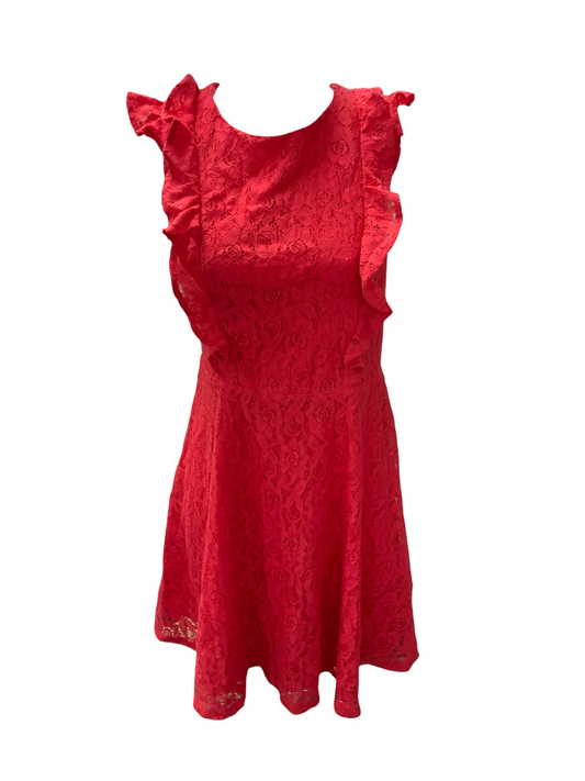 NWT Monteau Women's Lace Dress Pink M