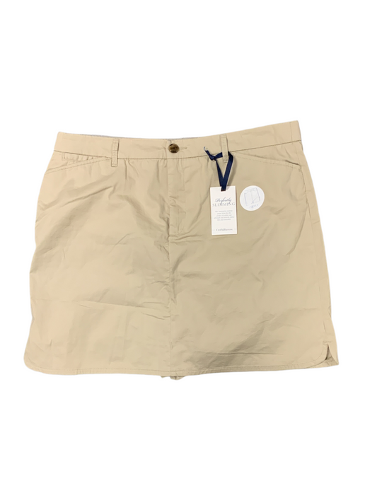 NWT Croft & Barrow Women's Skirt Khaki 18