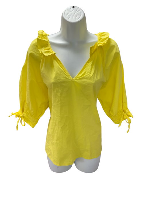 NWT Sophia Women's Blouse Yellow L