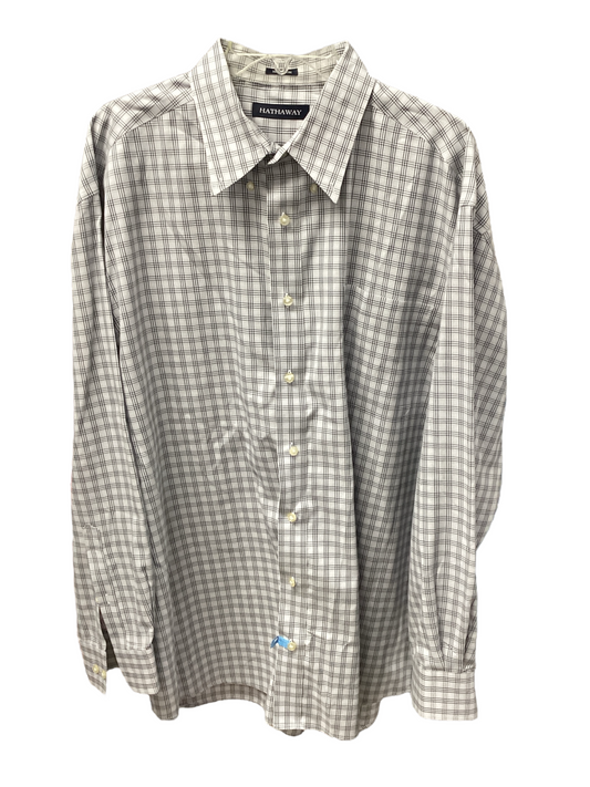 Hathaway Men's Shirt Gray XXL