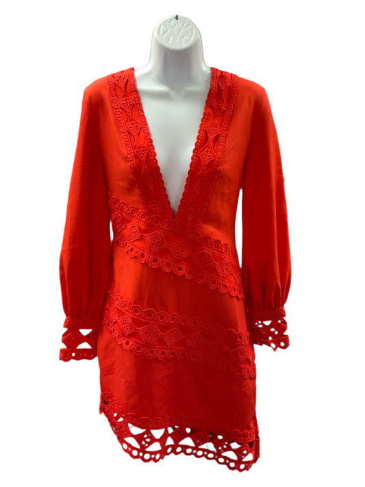 Misguided Women's Dress Red 6=S
