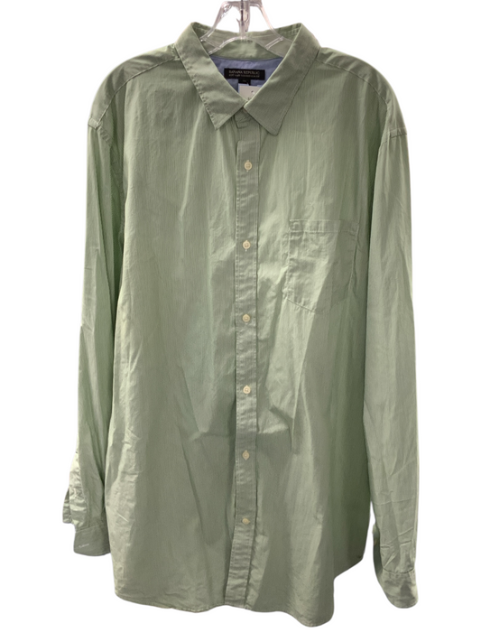 Banana Republic Men's Shirt Green 2X Tall