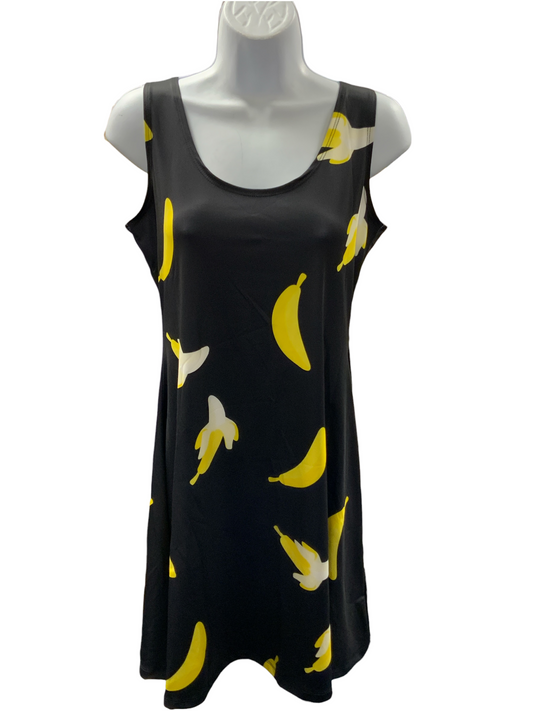 NEW Cow Cow Women's Banana Dress Black L