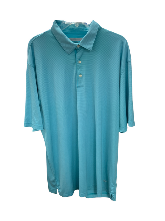 Greg Norman Men's Shirt Teal XXL