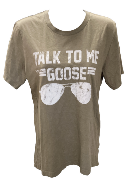 Canvas Men's Talk to Me Goose Tee Olive M