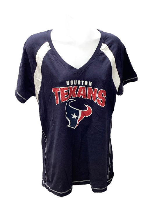 Majestic Women's Texans Tee Navy XL