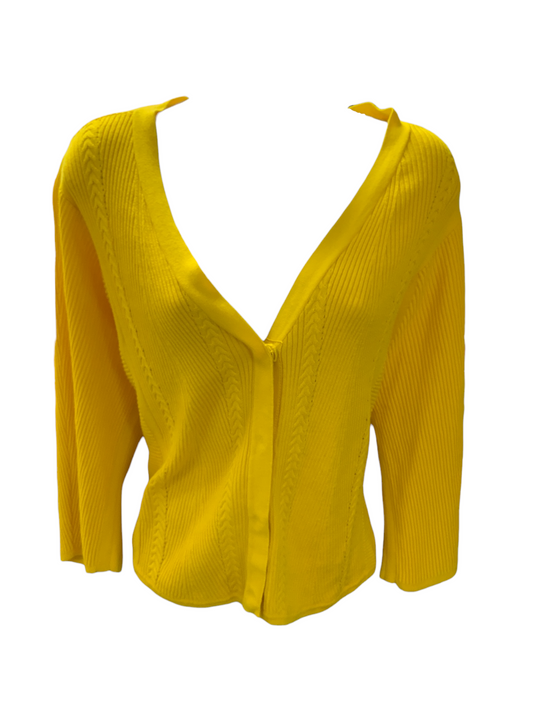 CAbi Women's Yellow Sweater S