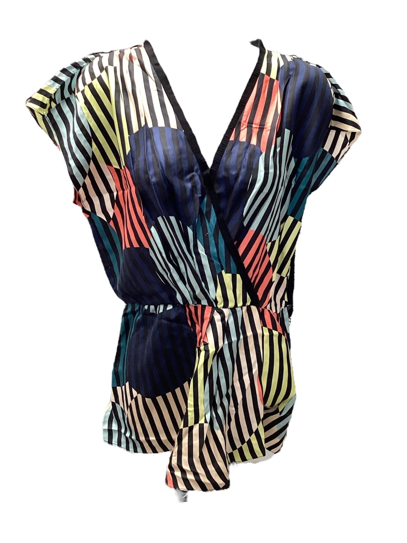 Diane Von Furstenberg Women's Blouse Silk Multi 6