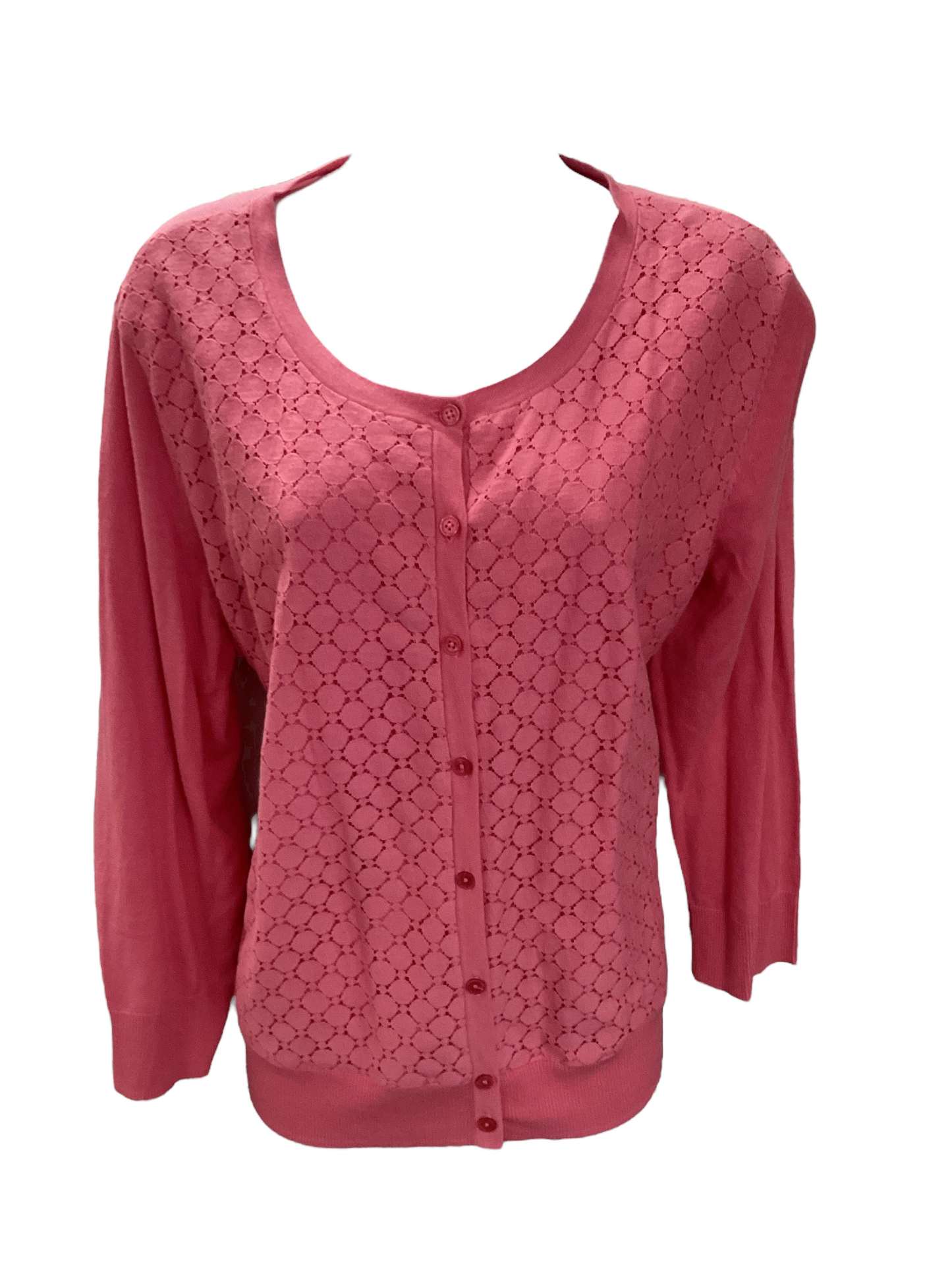 Talbots Women's Cardigan Coral XL