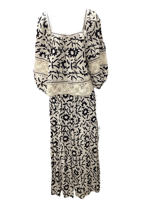 Christian Siriano 2pc Linen Pants Cream S