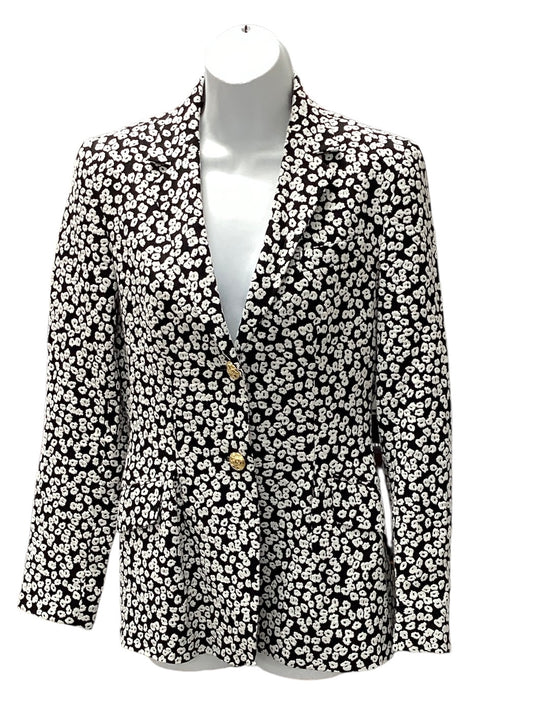 Escada Women's Blazer Black White 36/4=S
