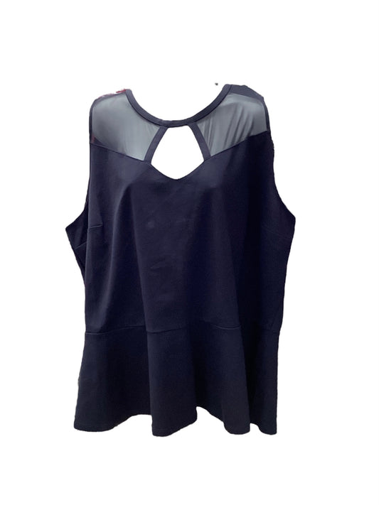 NWT Lane Bryant Women's Blouse Navy 26/28=4X