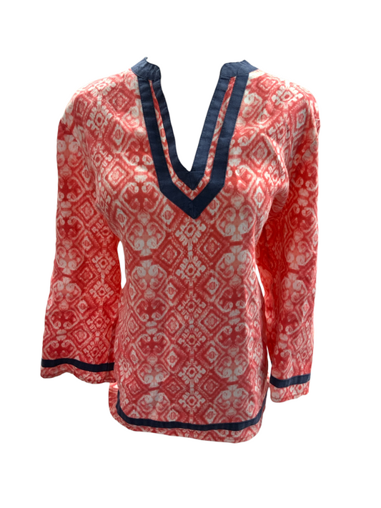 Ruby Rd Women's Linen Tunic Red L
