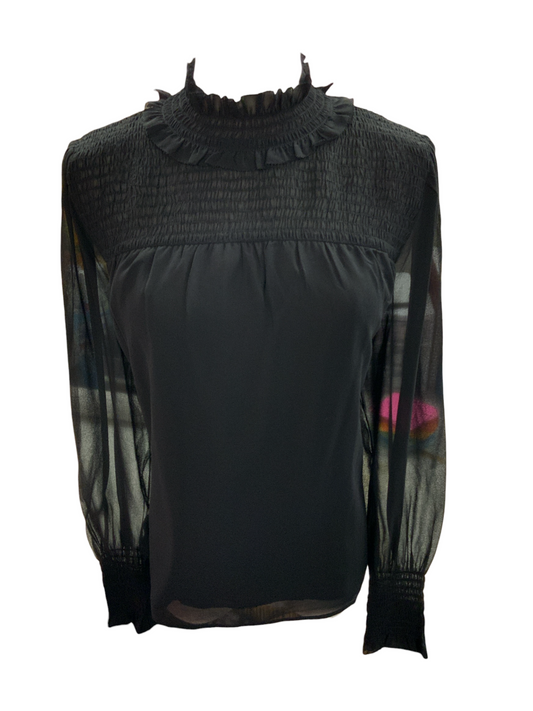 NWT Ann Taylor Women's Blouse Black S