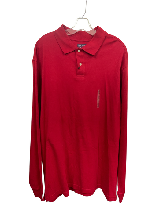 NWT Roundtree & York Men's LS Polo Red XL Tall