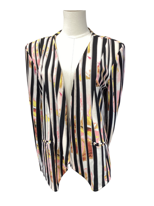 NWT Bisou Bisou Women's Jacket Multi Pink L