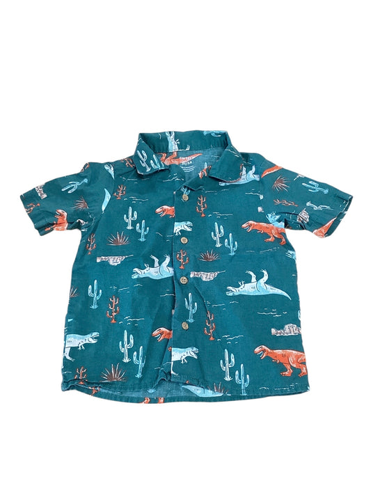 Carter’s Boys Green Dinosaur Shirt 3T