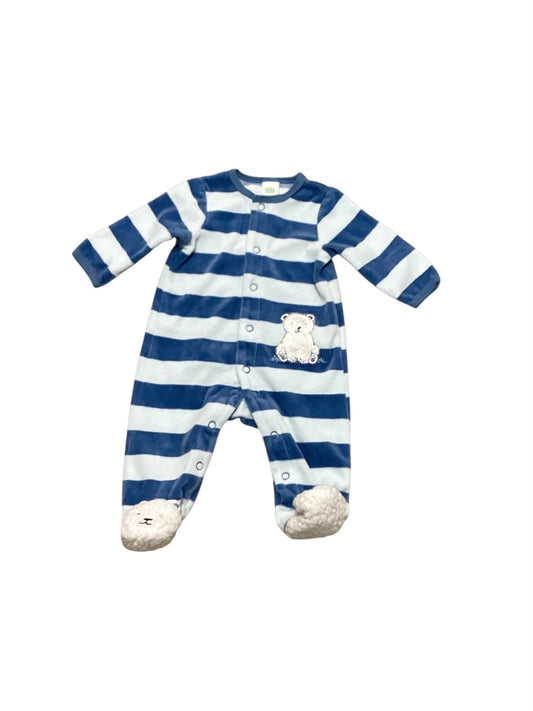 Little Me Boys Blue Onesie 3M