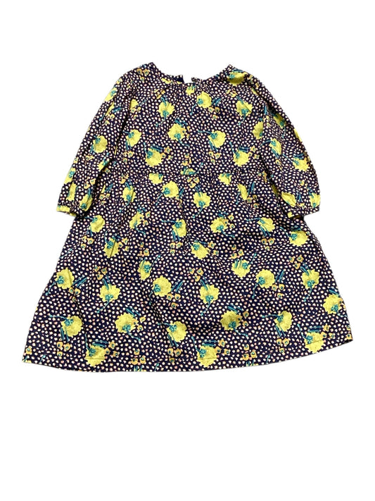 Peas and Queues Girls Navy Dress 6