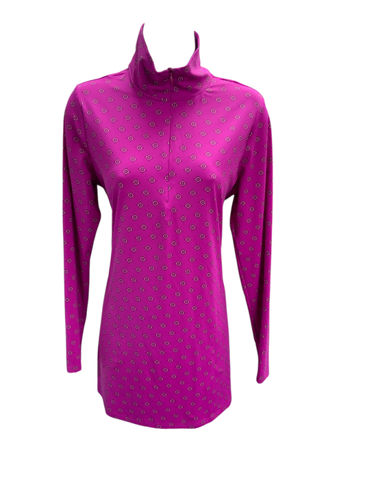 Lands End Women's 1/2 Zip Sport Dress Violet S