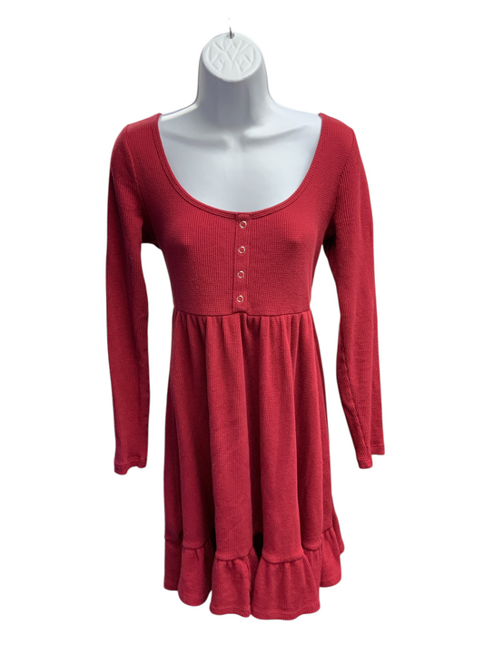 Wild Fable Women's Dress Maroon S