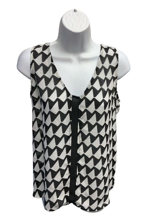 Banana Republic Women's Tank Top Black & White XS