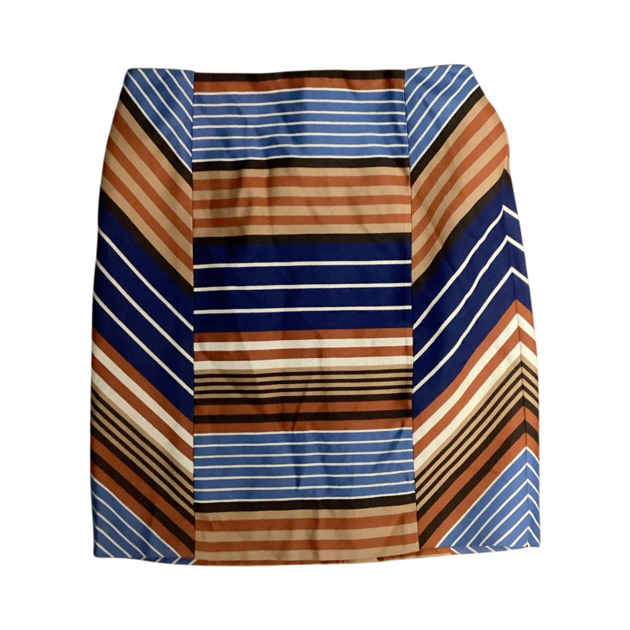 J McLaughlin Women's Skirt Rust Stripe 6=S