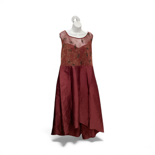 NWT Candalite Women's Gown Wine 1X