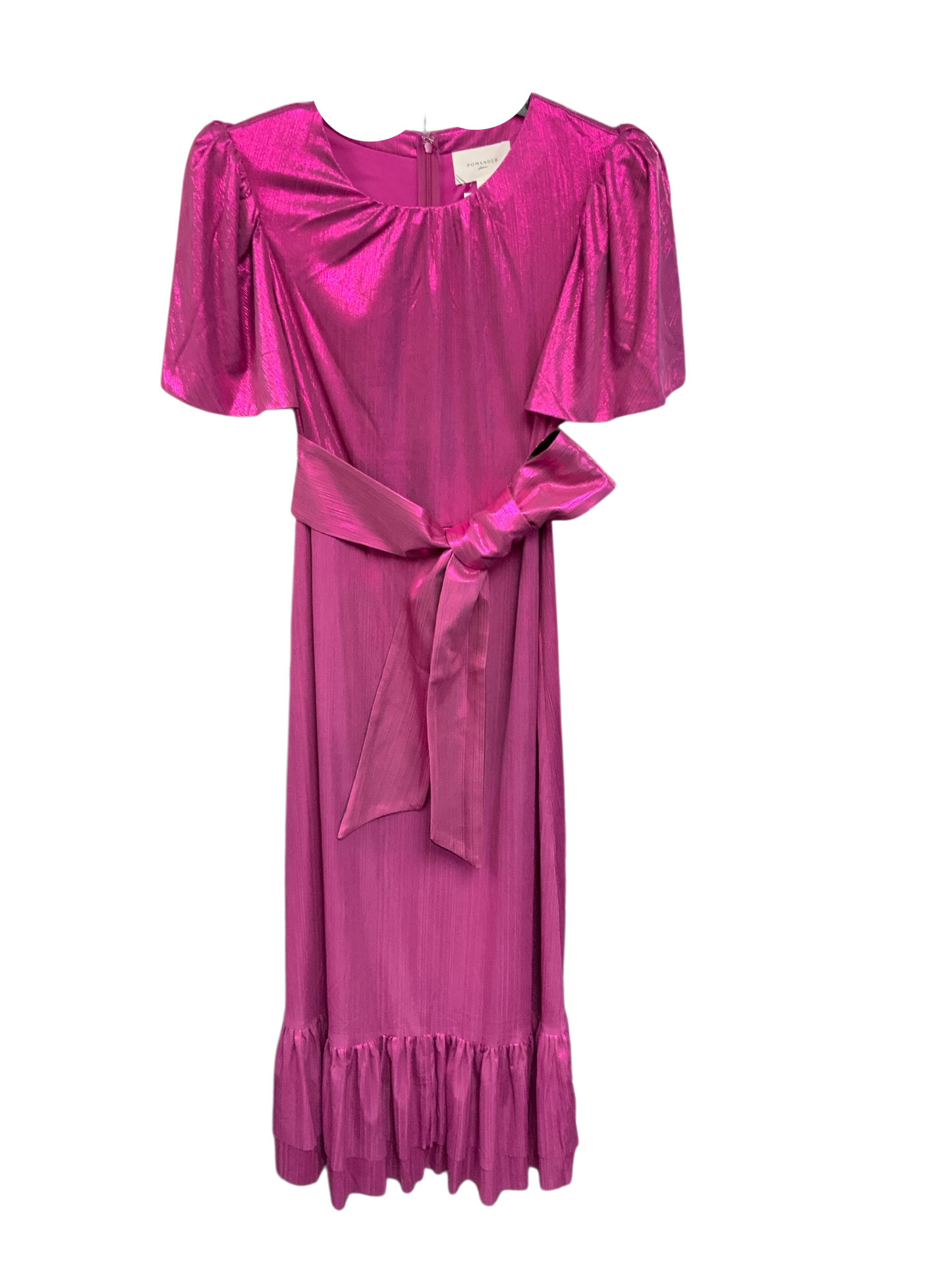 NWT Pomander Place Women's Gown Magenta Metallic XL