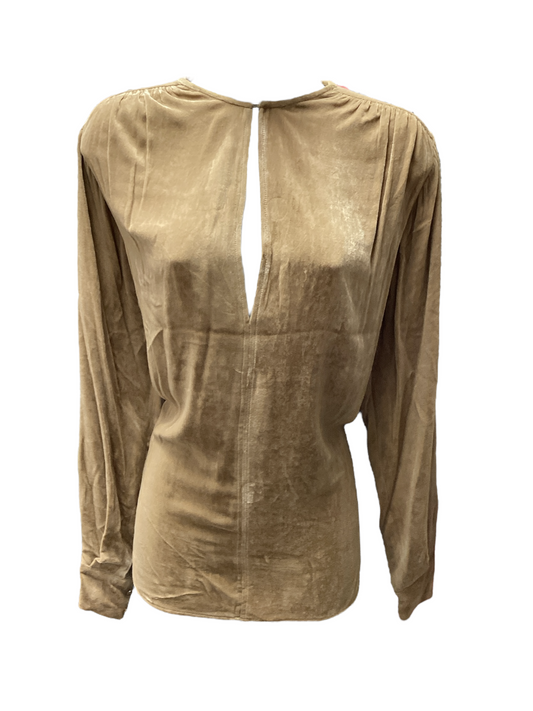 Stella McCartney Women's Velvet Blouse Camel 34/2=XS