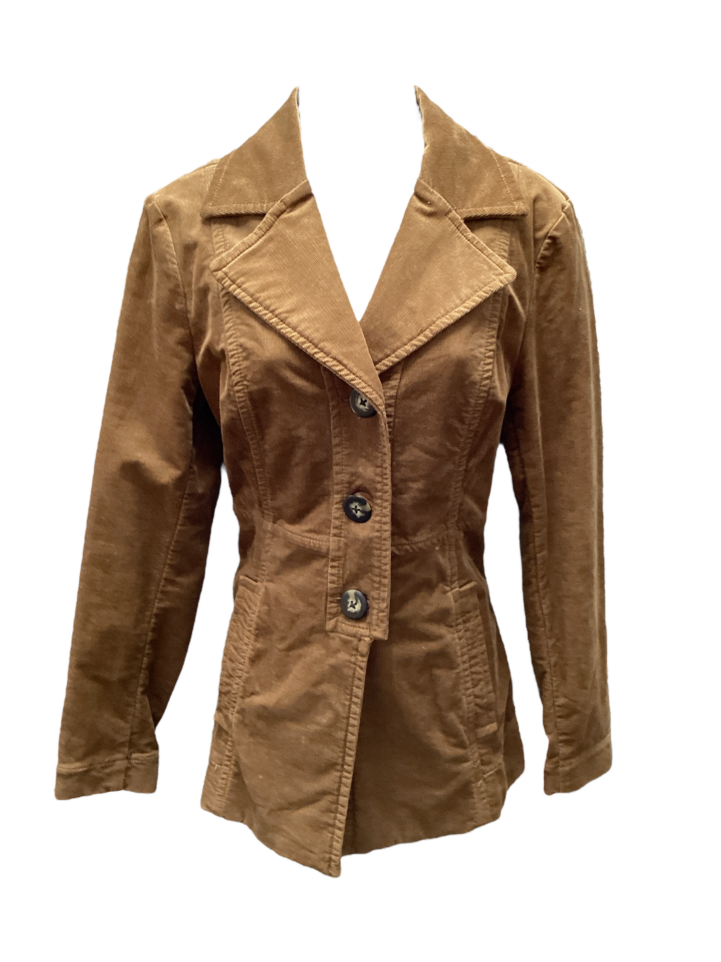 Cabi Women's Car Coat Brown Cord S