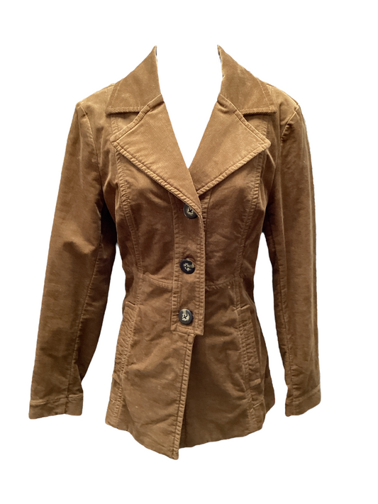 Cabi Women's Car Coat Brown Cord S