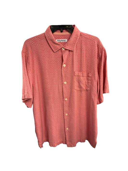 Tommy Bahama Men's Silk Shirt Red L