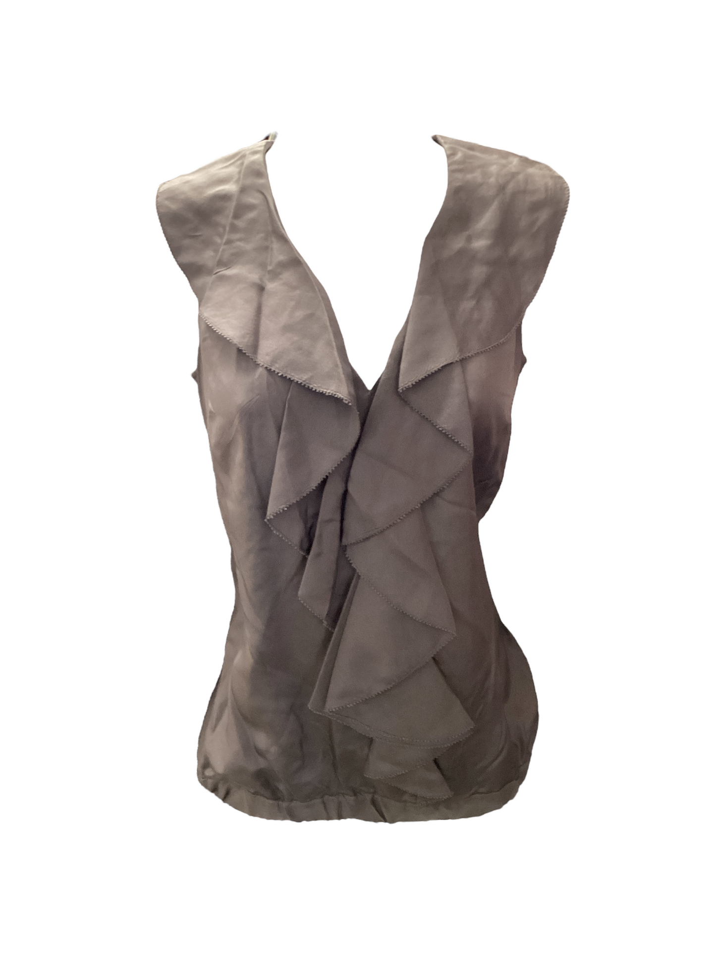 Banana Republic Women's Silk Shirt Gray XXS