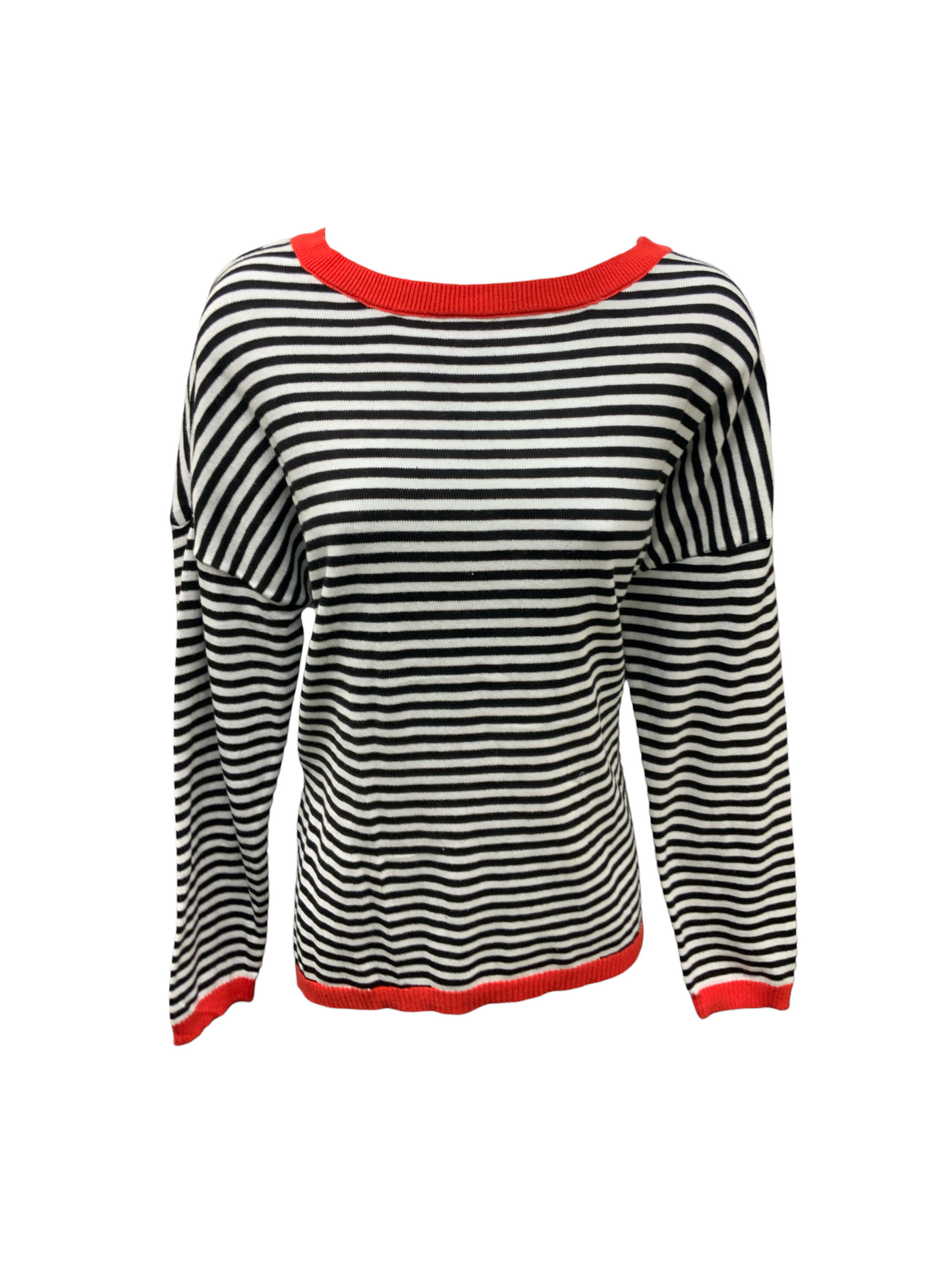 Narural Women's Sweater Black Stripe M