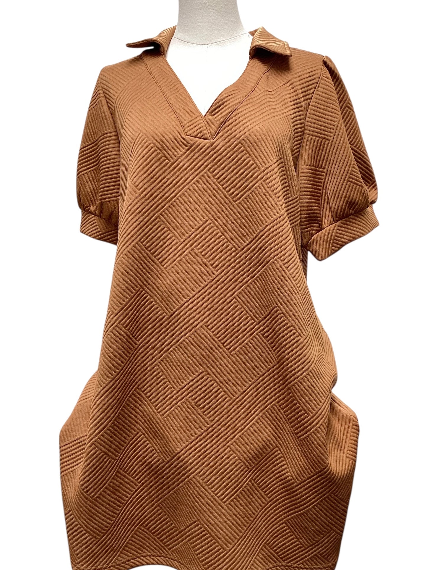 Jodifl Women's Dress Rust M